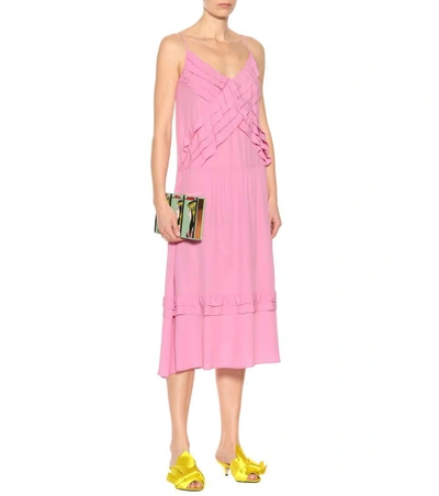 Shop N°21 Silk-blend Dress In Pink