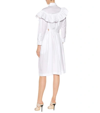 Shop Simone Rocha Cotton Poplin Dress In White