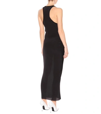 Shop Haider Ackermann Sleeveless Silk-blend Dress In Black