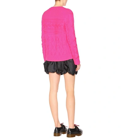 Shop Burberry Wool And Cashmere Sweater In Pink