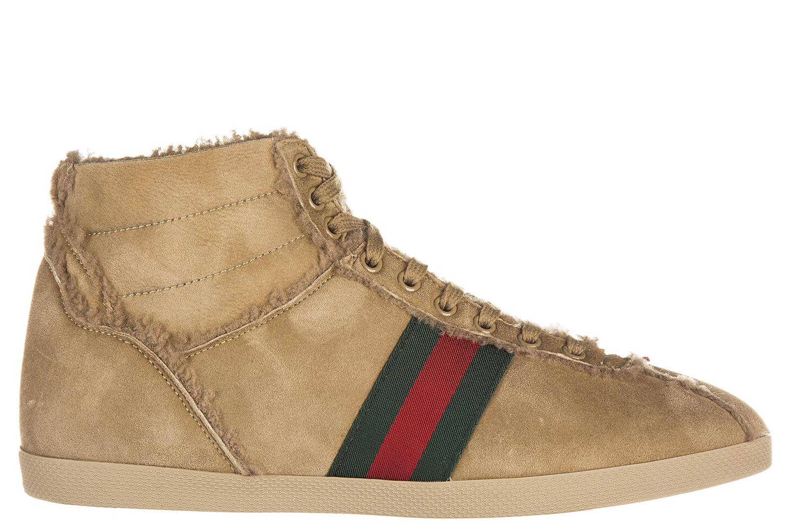 gucci shearling sneakers