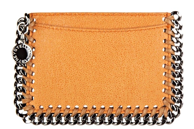 Shop Stella Mccartney Women's Credit Card Case Holder Wallet Shaggy Deer In Orange