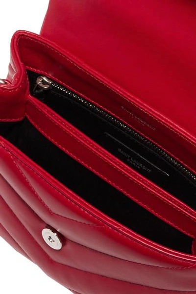Shop Saint Laurent Loulou Quilted Leather Shoulder Bag