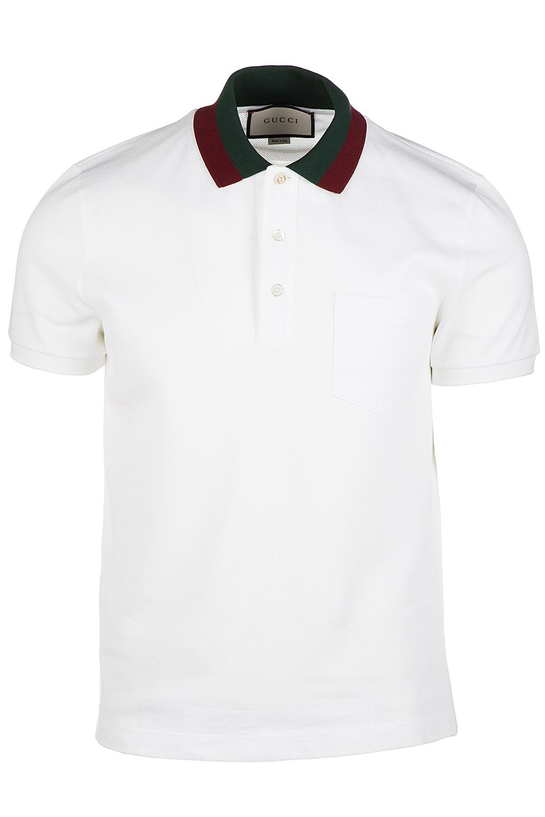 white gucci polo t shirt