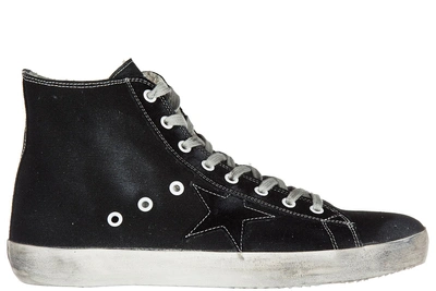 Shop Golden Goose Men's Shoes High Top Trainers Sneakers Francy In Black