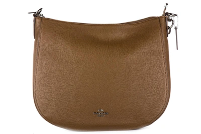 Shop Coach Women's Leather Shoulder Bag Chelsea Hobo In Brown