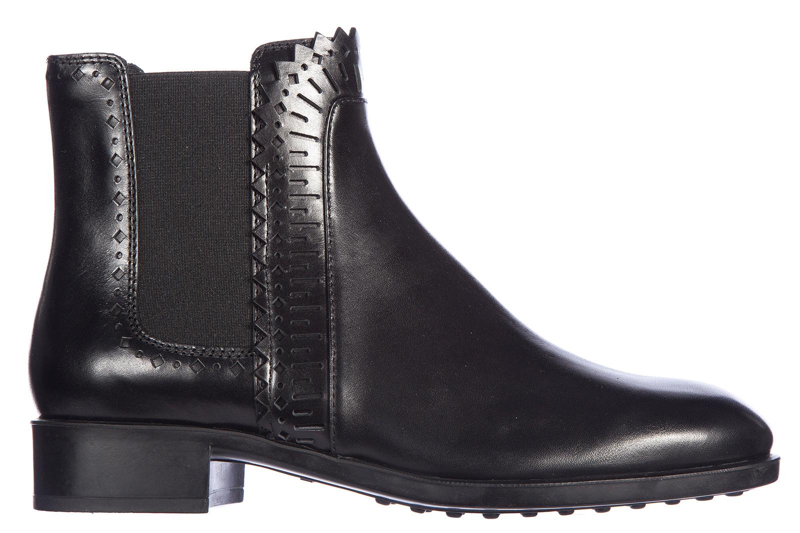 Tod's Women's Leather Ankle Boots Booties Gomma Leggero Tronchetto ...