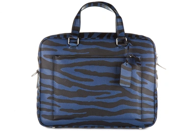 Shop Coach Briefcase Attaché Case Laptop Pc Bag Leather In Blue