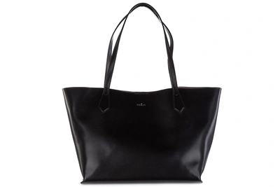 Shop Hogan Women's Leather Shoulder Bag Hobo In Black