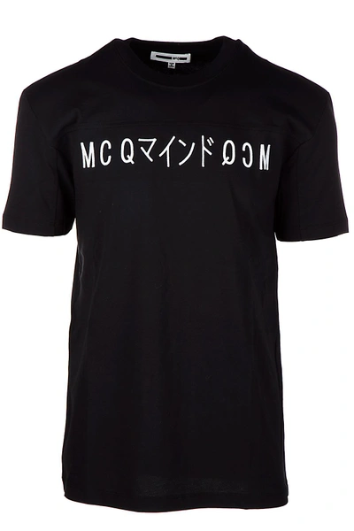 Shop Mcq By Alexander Mcqueen Men's Short Sleeve T-shirt Crew Neckline Jumper Katsumi In Black