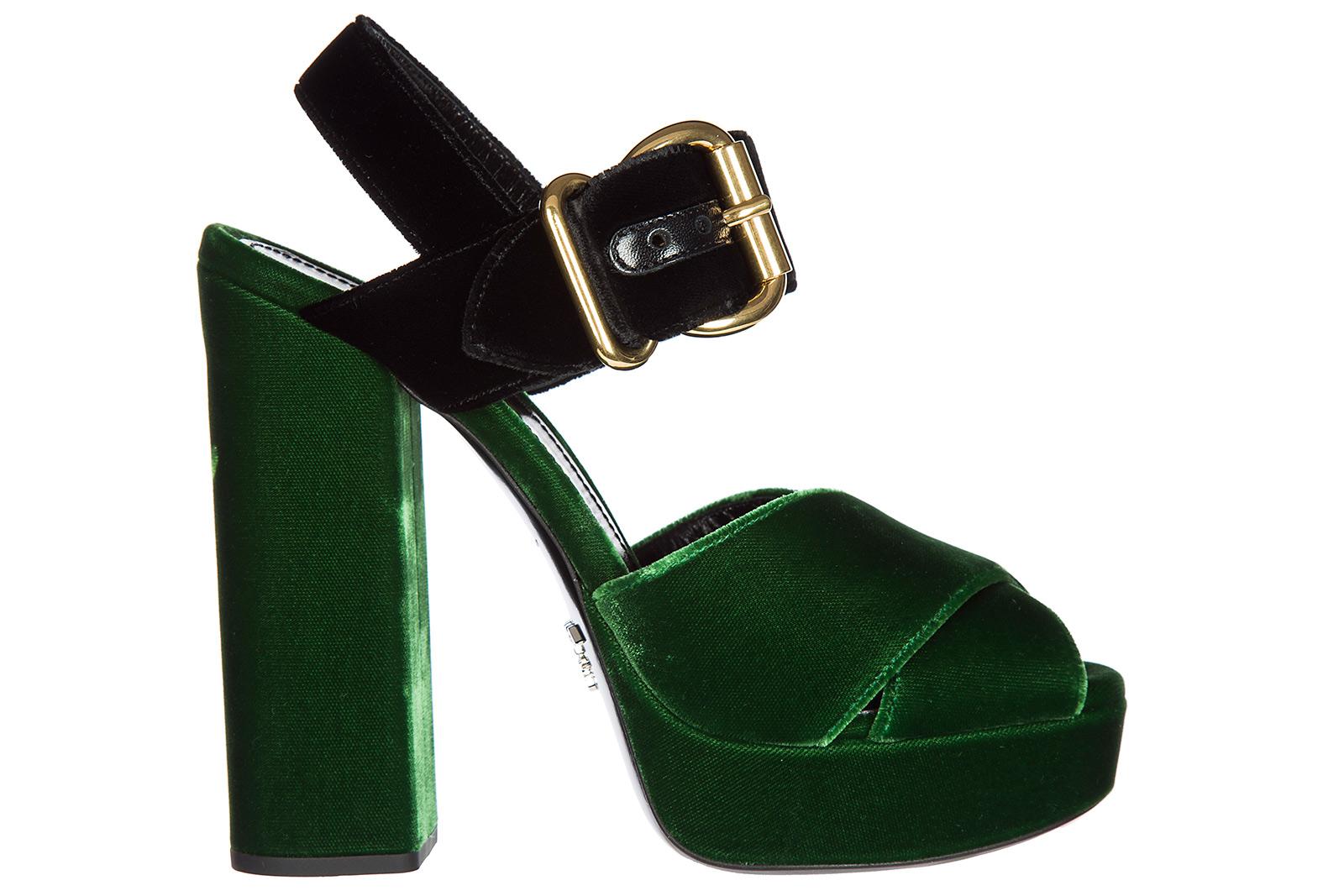 prada green sandals