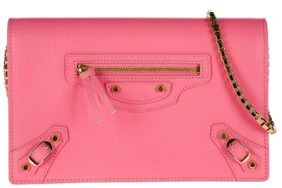 Shop Balenciaga Women's Leather Cross-body Messenger Shoulder Bag In Pink