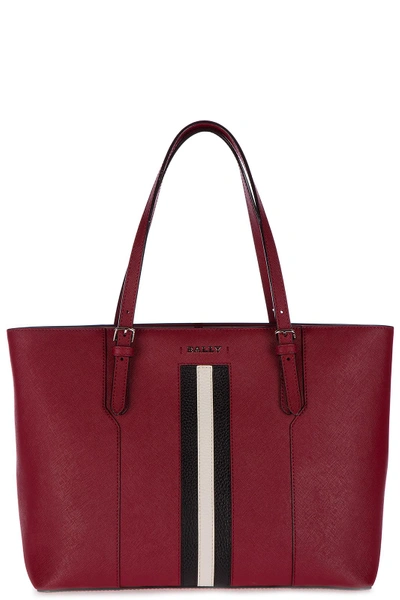Shop Bally Women's Leather Shoulder Bag Supra In Red