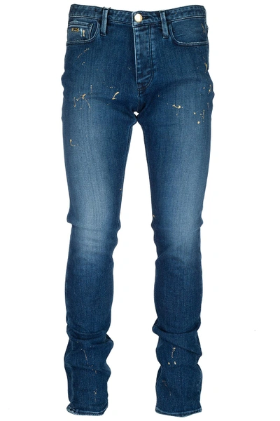 Shop Emporio Armani Herren Jeans Denim In Blue