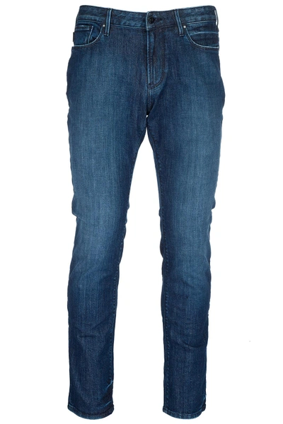 Shop Emporio Armani Men's Jeans Denim In Blue