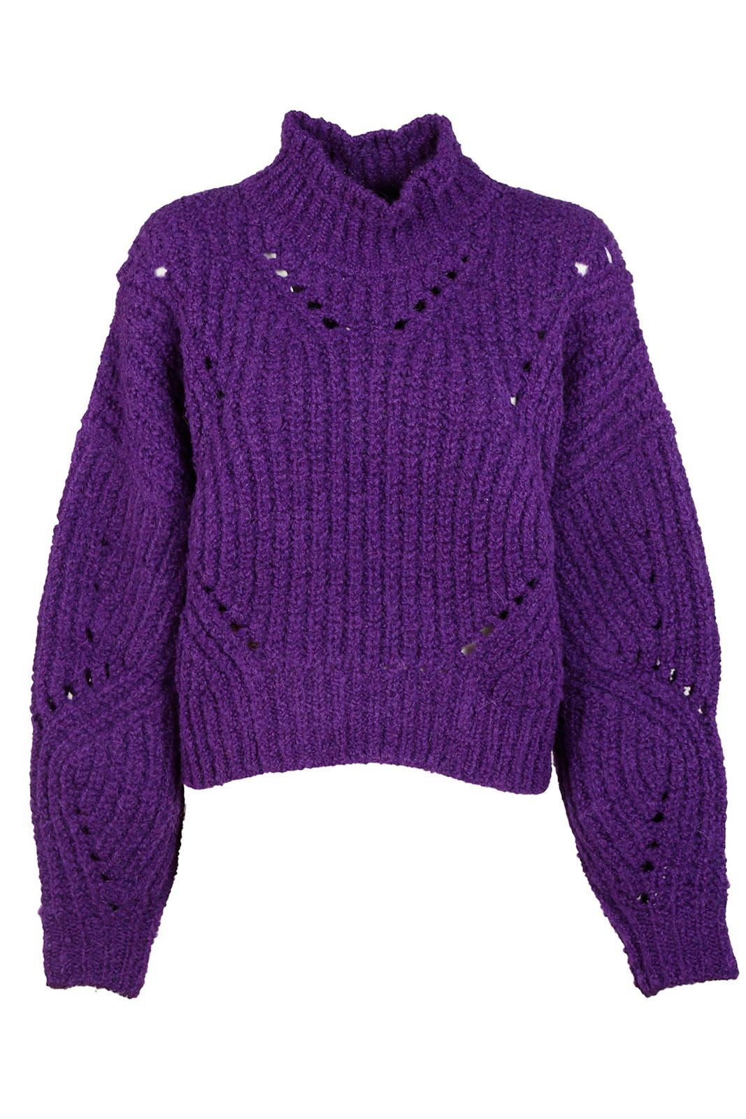 Isabel Marant Women's Jumper Sweater Chunky In Purple | ModeSens