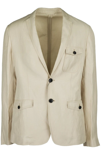 Shop Emporio Armani Men's Jacket Blazer In Beige