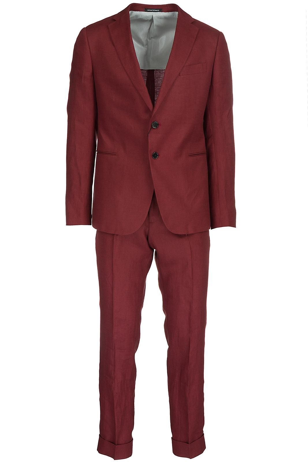 Emporio Armani Men's Suit In Red | ModeSens