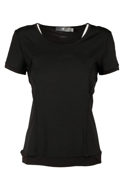 Shop Adidas By Stella Mccartney Women's T-shirt Short Sleeve Crew Neck Round In Black