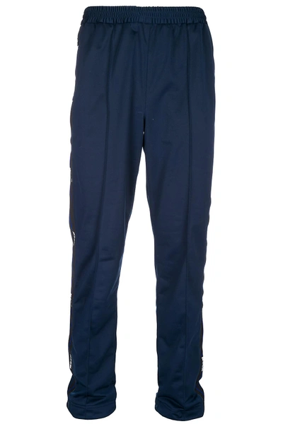 Shop Msgm Men's Sport Jumpsuit Trousers In Blue
