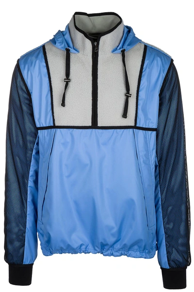 Shop Lanvin Men's Outerwear Jacket Blouson In Blue
