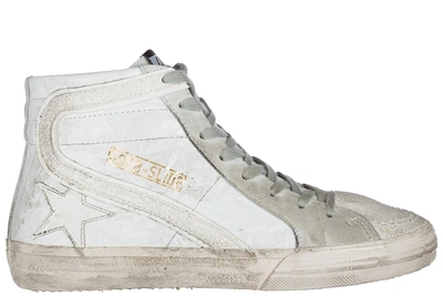 Shop Golden Goose Damenschuhe Damen Leder Schuhe High Sneakers Slide In White