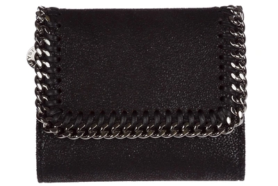 Shop Stella Mccartney Women's Wallet Coin Case Holder Purse Card Trifold In Black