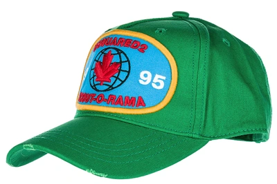 Shop Dsquared2 Adjustable Men's Cotton Hat Baseball Cap Baseball In Green