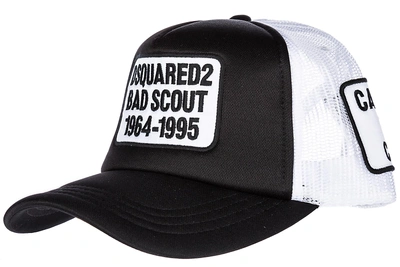 Dsquared2 Cappello Berretto Regolabile Baseball Bad Scout In Black