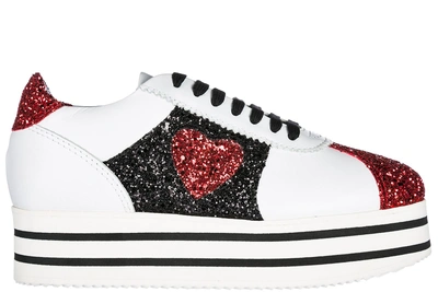 Shop Chiara Ferragni Damenschuhe Turnschuhe Damen Leder Schuhe Sneakers In White