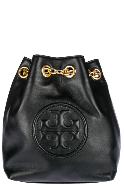 Shop Tory Burch Women's Leather Rucksack Backpack Travel  Fleming In Black