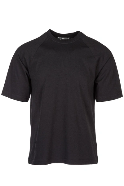 Shop Y-3 Men's Short Sleeve T-shirt Crew Neckline Jumper In Black