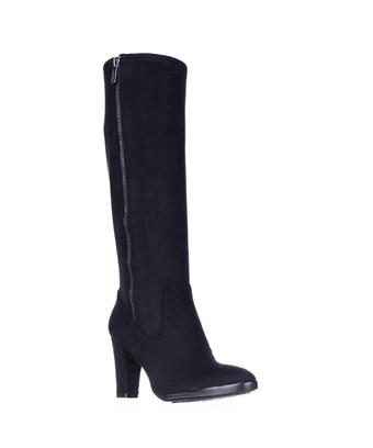 anne klein black suede boots