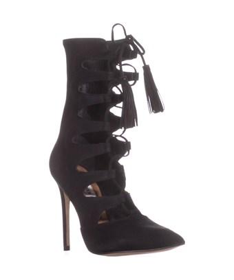 steve madden black lace up heels