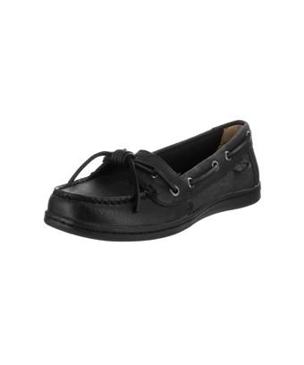 black sperrys women's boat shoes