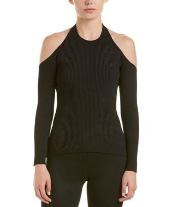 black no shoulder top