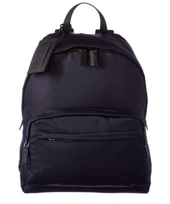 nylon and saffiano leather backpack