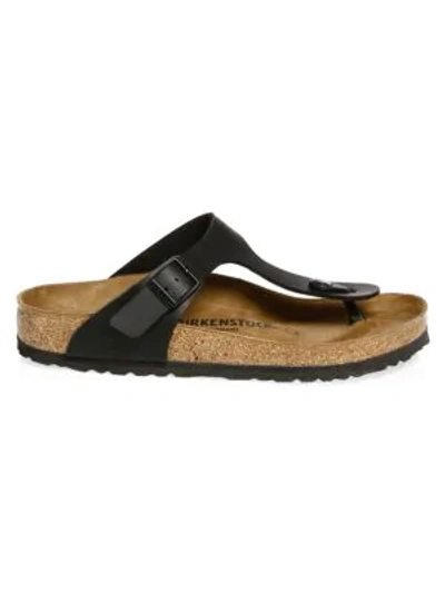 Shop Birkenstock Gizeh T-strap Sandals In Black
