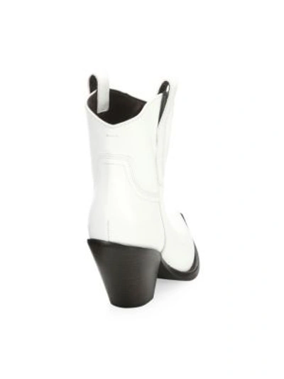 Shop Maison Margiela Western Booties In White