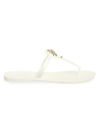 Shop Tory Burch Women's Mini Miller Jelly Thong Sandals In Ivory