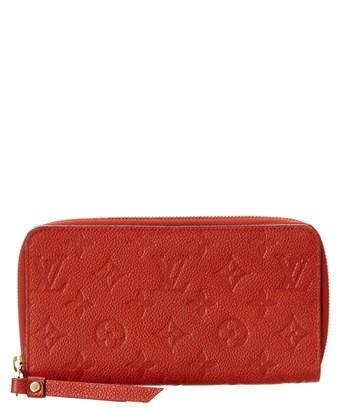 Louis Vuitton Red Empreinte Leather Secret Wallet In Red Multi | ModeSens