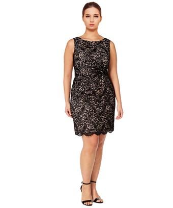 black sheath dress plus size