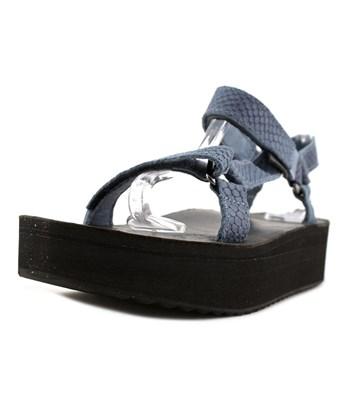 teva flatform leather