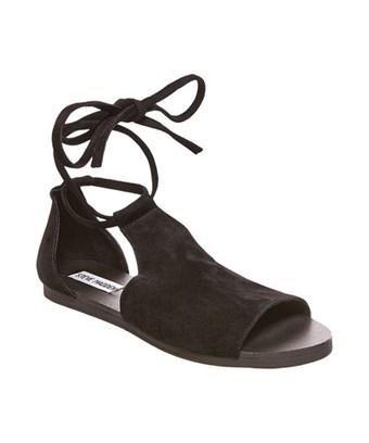 steve madden black lace up sandals