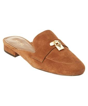 michael kors suede mules