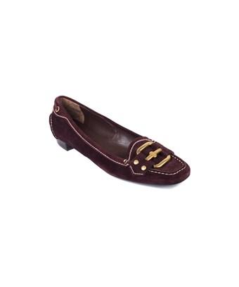 burgundy suede loafers womens