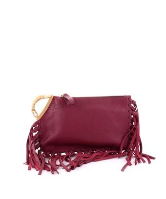 valentino fringe clutch