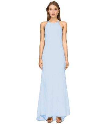 calvin klein crepe halter dress