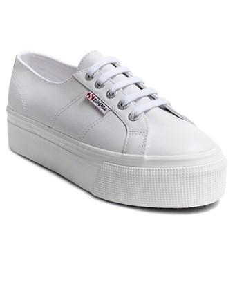 superga leather platform