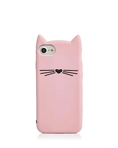 Shop Kate Spade New York Silicone Cat Iphone 8 Case In Pink Multi